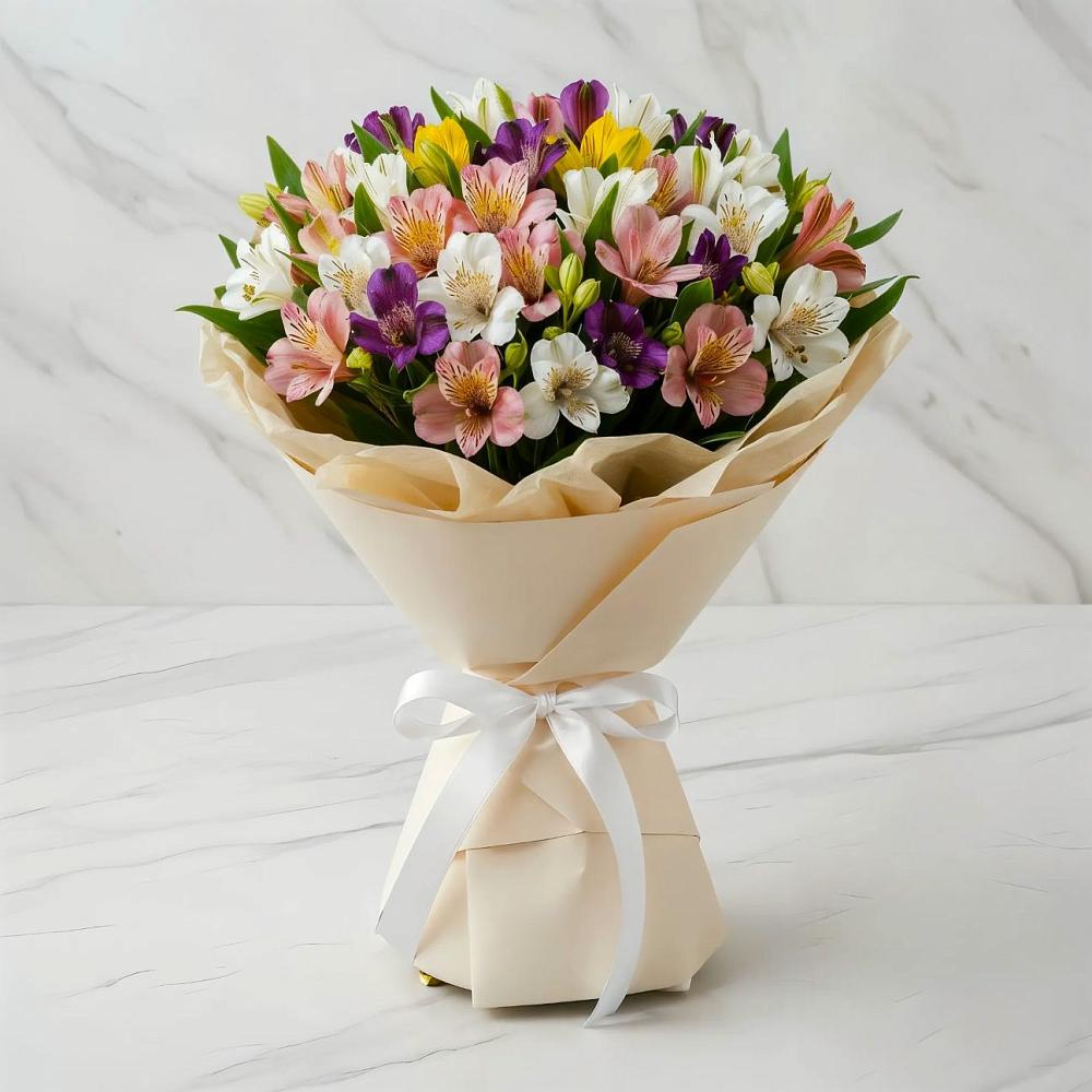 Букет цветов из: Альстромерии в Астрахани