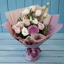 Букет цветов из:  Розы и Лизиантусы #REPLACE_PRED# Астрахани