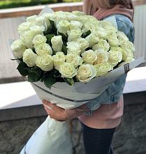 Букет 35 Белых роз #REPLACE_PRED# Астрахани