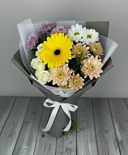 Букет цветов из:  Розы, Герберы и Хризантемы в Астрахани
