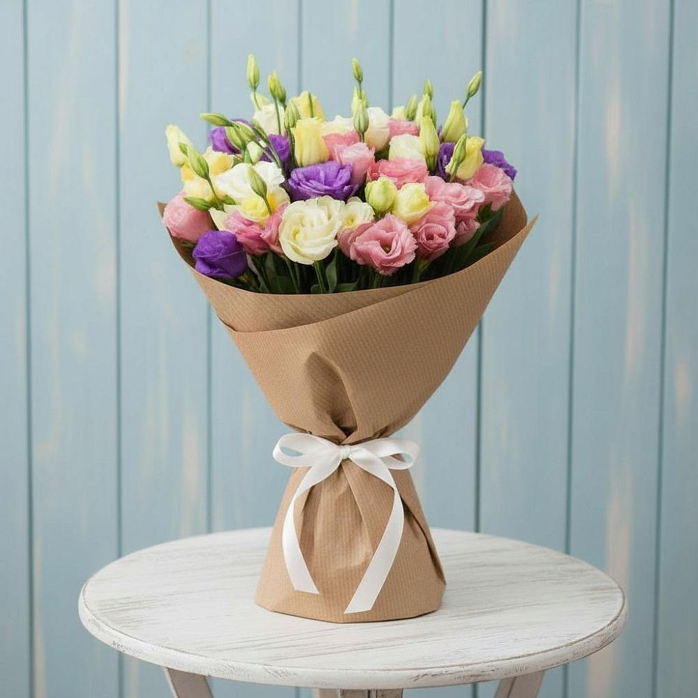 Букет цветов из: Лизиантусы в Астрахани