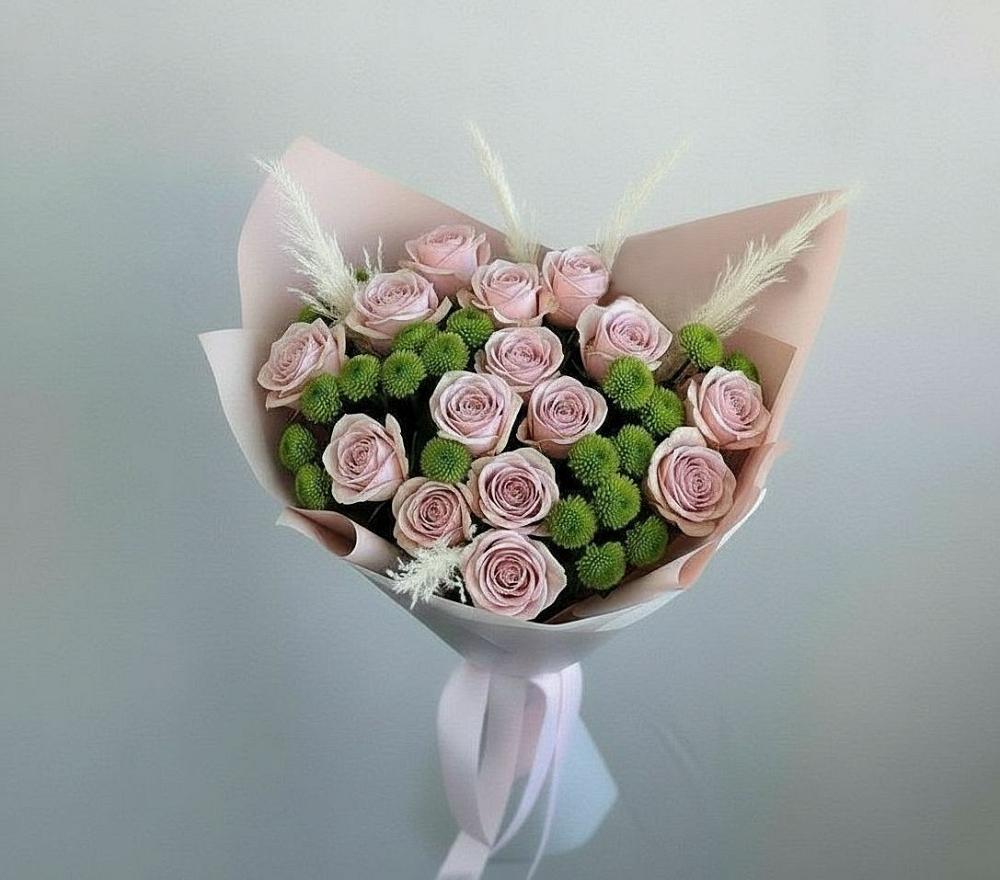 Букет цветов из: Розы и Хризантемы в Астрахани