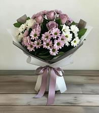 Букет цветов из:  Хризантемы и Розы в Астрахани