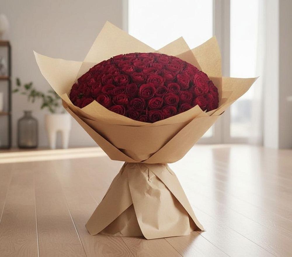 Букет 101 Красная роза в Астрахани
