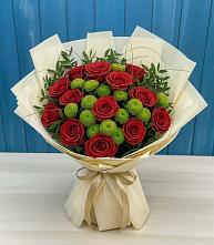 Букет цветов из:  Розы и Хризантемы #REPLACE_PRED# Астрахани