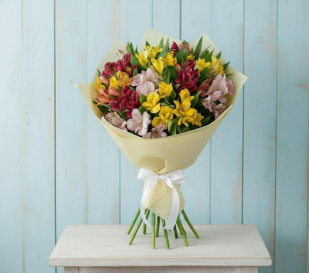 Букет цветов из: Альстромерии в Астрахани