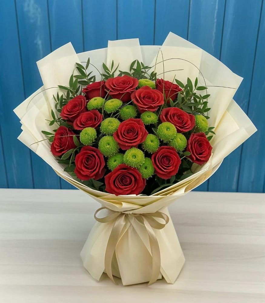 Букет цветов из: Розы и Хризантемы в Астрахани