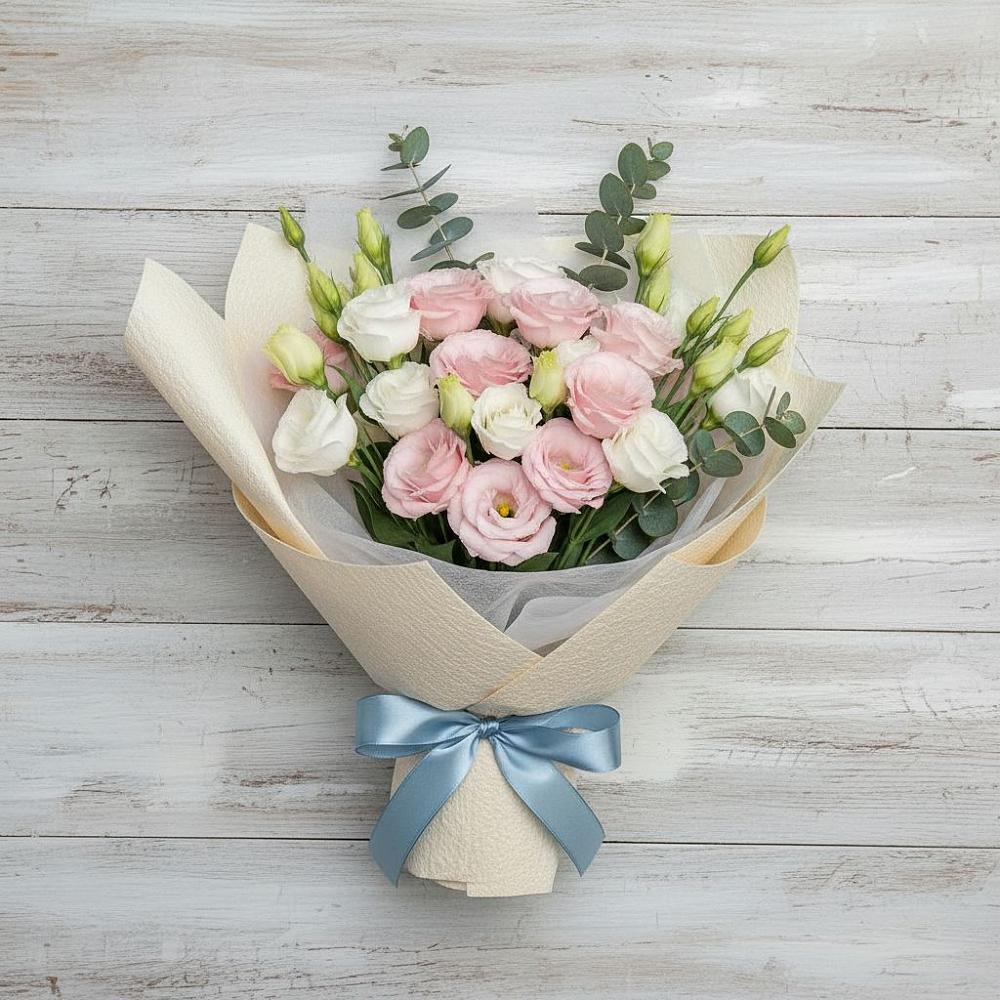 Букет цветов из: Лизиантусы в Астрахани